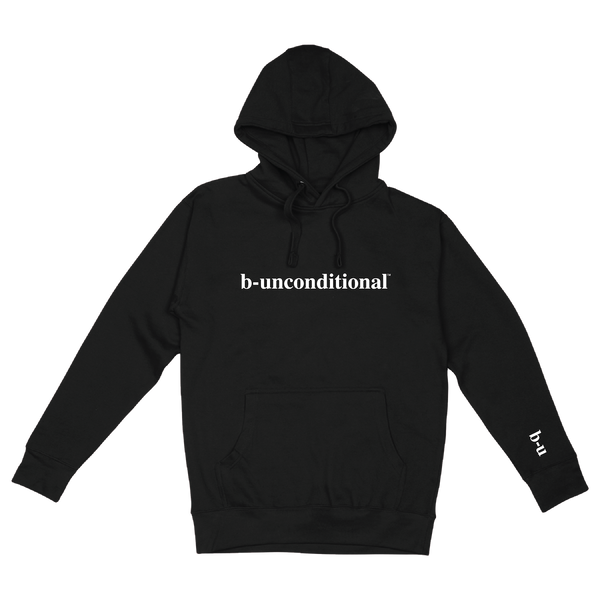 Black logo hoody